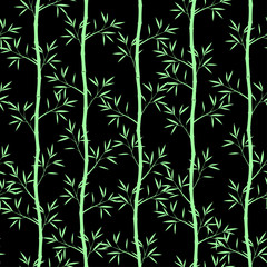 Vector seamless bamboo pattern