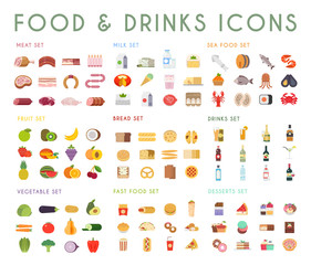 Food and drinks icons