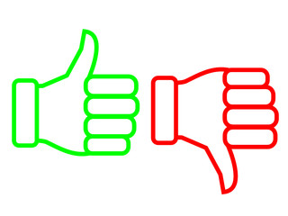 Logo Daumen hoch und runter