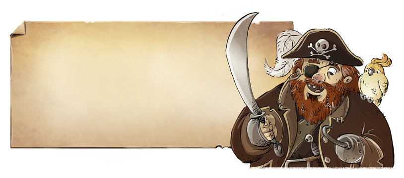 pirata con loro y mapa