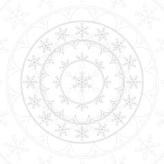 Christmas card design with snowflakes