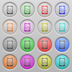 Change mobile orientation plastic sunk buttons