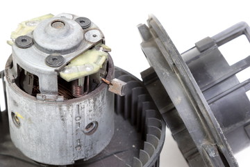 Old engine of a heater