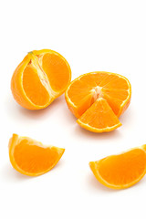 Fototapeta premium Orange fruit isolated on white background