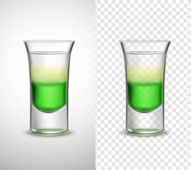 Alcohol  Drinks Colored Glassware Transparent Banners 