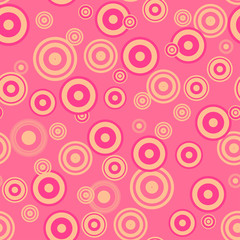 Bright seamless background with a pattern of concentric circles