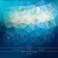 Set of stomatology icons