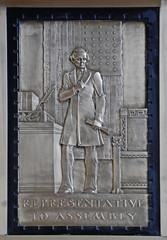 Abraham Lincoln representative to assembly , Bronze Relief