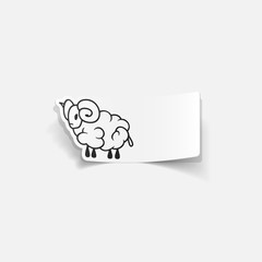 realistic design element: sheep
