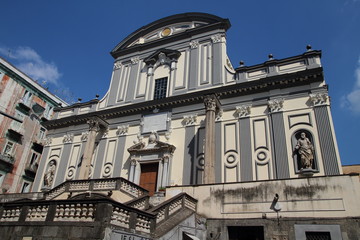 Fototapeta na wymiar church in Naples, Campania, Italy