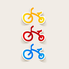 realistic design element: childrens bike