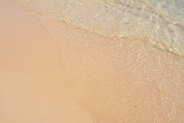 Plakat Sand beach and wave