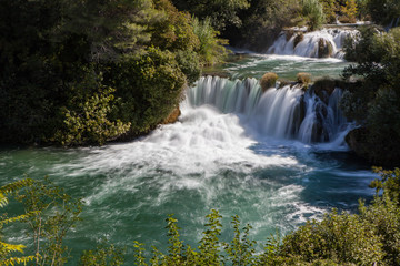 Fototapeta premium Waterfalls, Krka National Park,Croazia