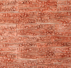 red brick-wall, Modern stone texture