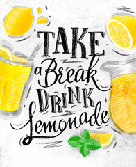 Fototapeta Poster lemonade coal obraz
