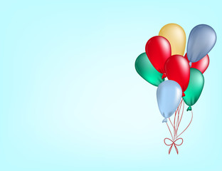 frame from colored balloons