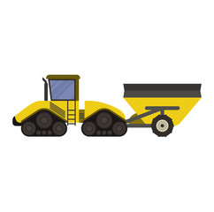 Vehicle tractor farm vector