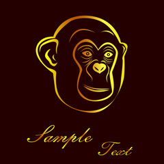 the monkey silhouette