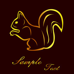 the squirrel silhouette