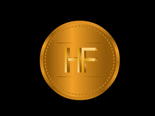 HF Initial Logo for your startup venture