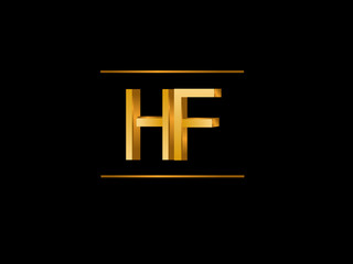 HF Initial Logo for your startup venture