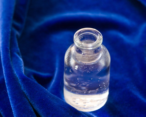 Miniature Bottle on Velvet