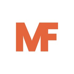 MF letter initial logo design