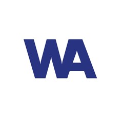 WA letter initial logo design