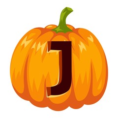 Halloween font alphabet vector