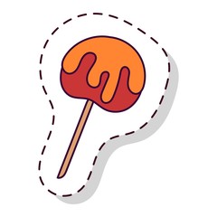 Lolipop candy symbol vector.