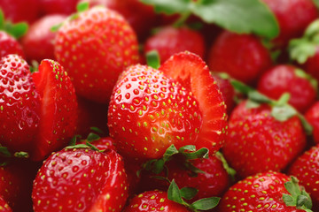 Fresh strawberry background