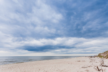 Baltic sea with sandy beach