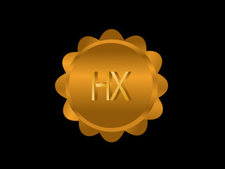 HX Initial Logo for your startup venture