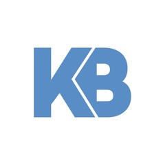 KB letter initial logo design