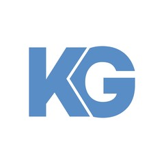KG letter initial logo design