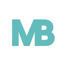 MB letter initial logo design
