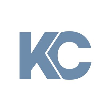 KC letter initial logo design