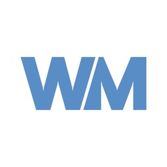 WM letter initial logo design