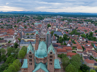 Fototapeta premium Speyer Dom Luftaufnahme