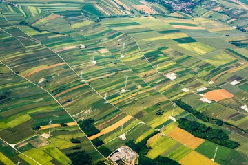 Aerial view of Italian Alps