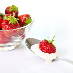 Strawberries in a plate