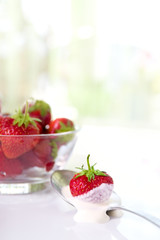 Strawberries in a plate
