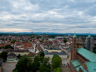 Fototapeta premium Speyer Dom Luftaufnahme