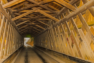 Inside a Covered Bridge