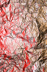 gold foil background with red light