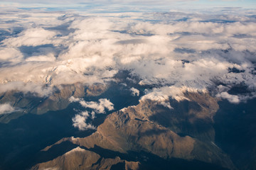 Aerial view of Italian Alps - 122809353