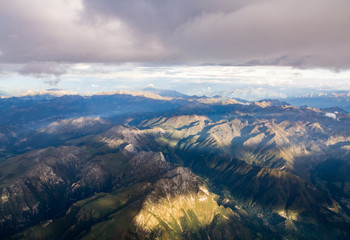 Aerial view of Italian Alps - 122809385