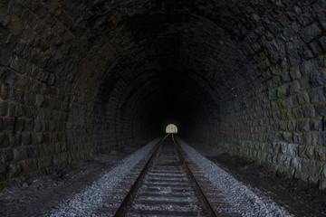 Fototapeta na wymiar In the tunnel