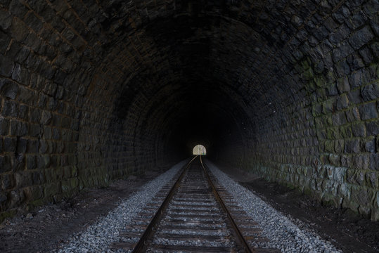 In the tunnel