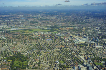 Aerial view of London